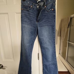 Women's Blue Stretch Flare Jeans Sophia Melisa Flare